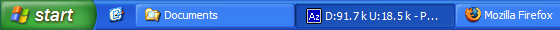 Monitoring Azureus in taskbar